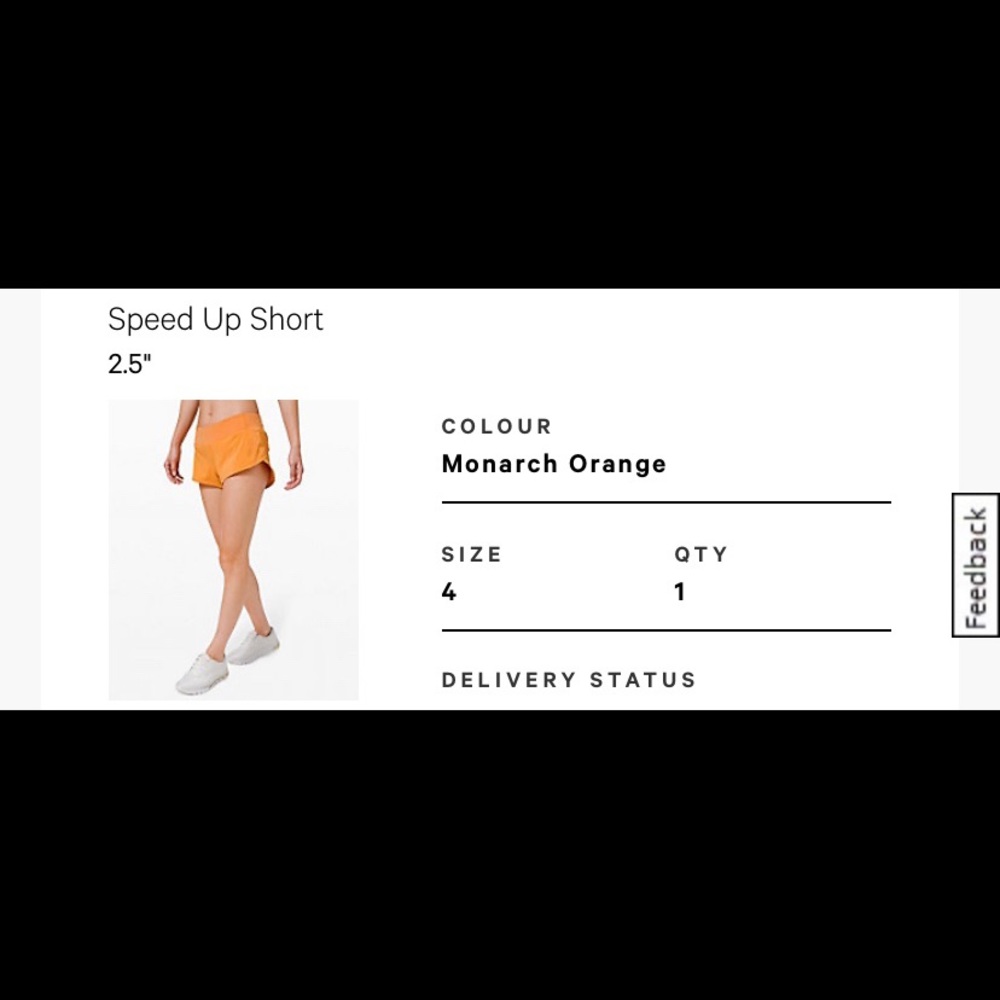 Lululemon Speed Up 2.5 Shorts Monarch Orange